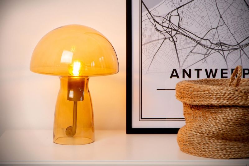 Lucide FUNGO - Stolná lampa - 1xE27 - Oranžová